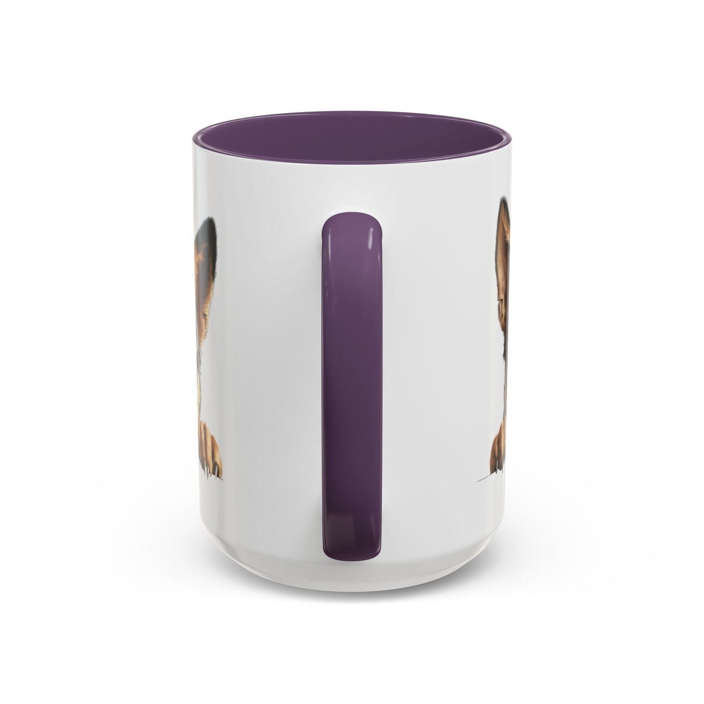 Australian Cattle Dog Accent Coffee Mug — Cute Peeking Pup 11/15oz