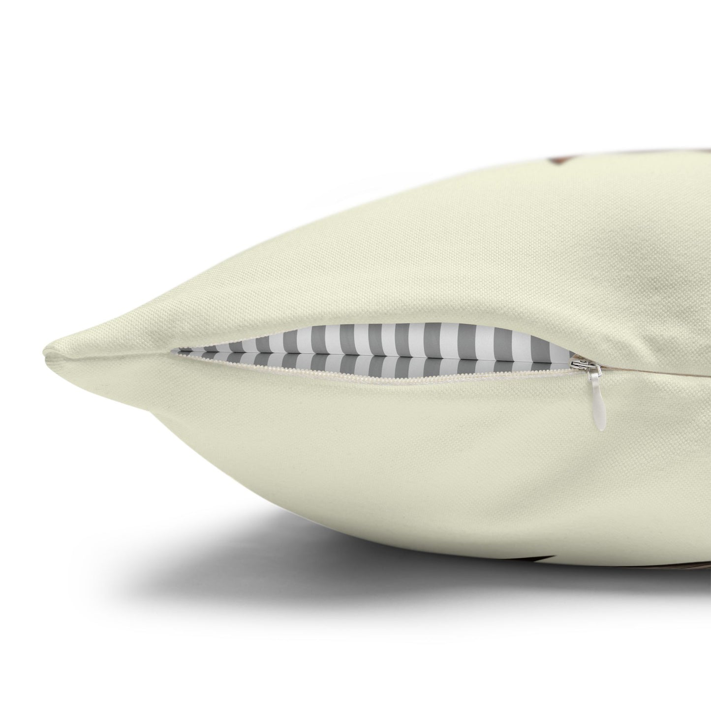 Basset Hound Throw Pillow — Cute Dog Face Square Pillowcase