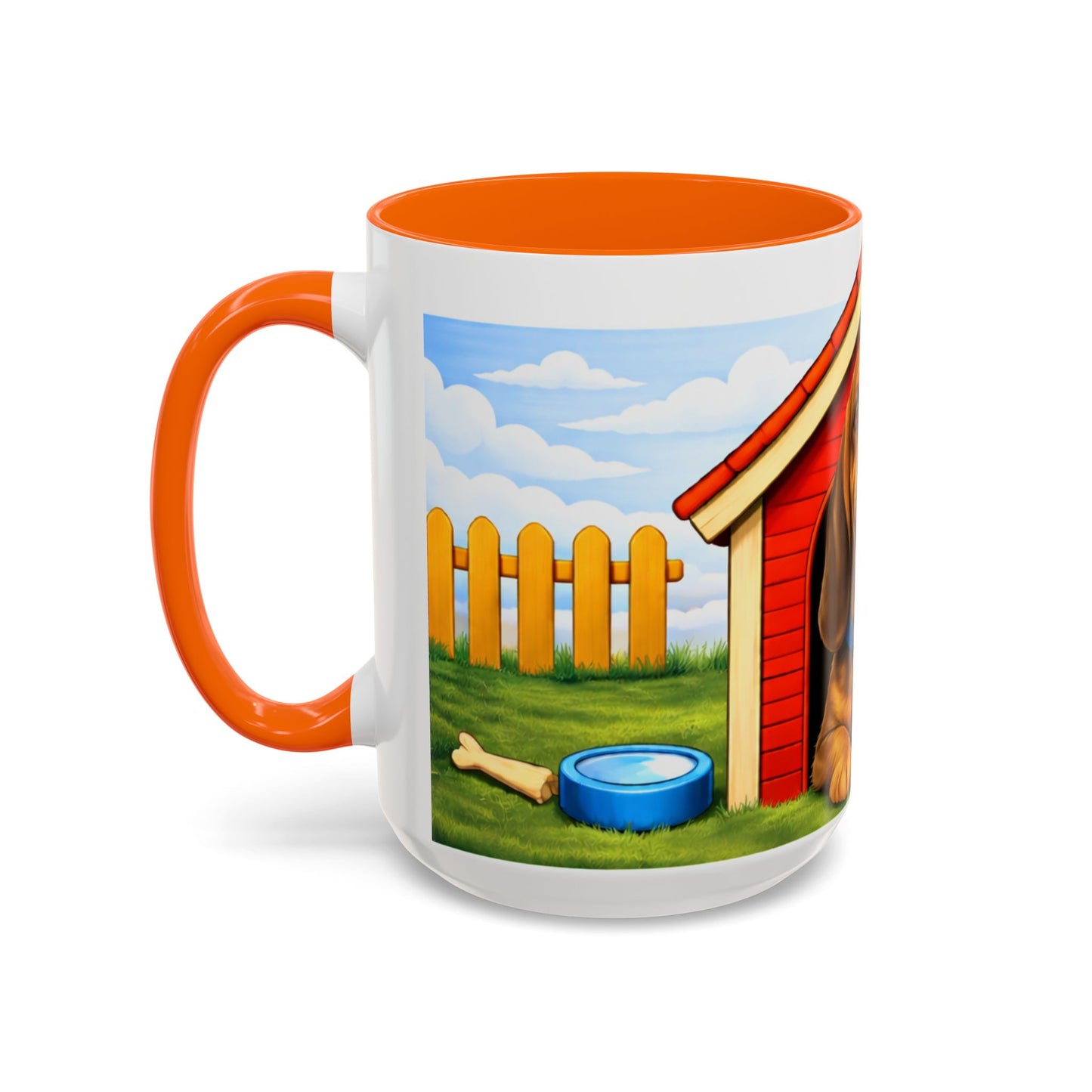 Bloodhound — Red Doghouse Design Accent Mug (11/15oz)