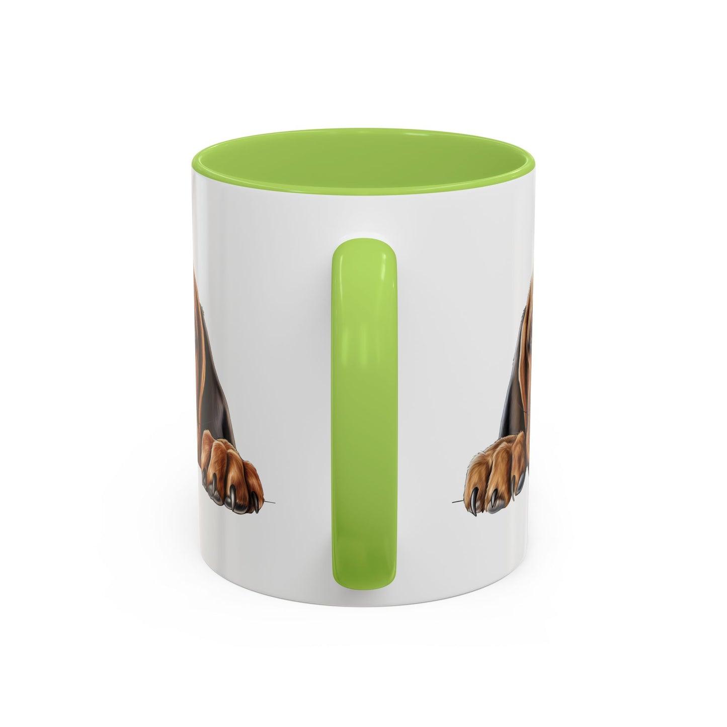 Bloodhound Dog Accent Coffee Mug - Cute Peeking Puppy 11/15oz