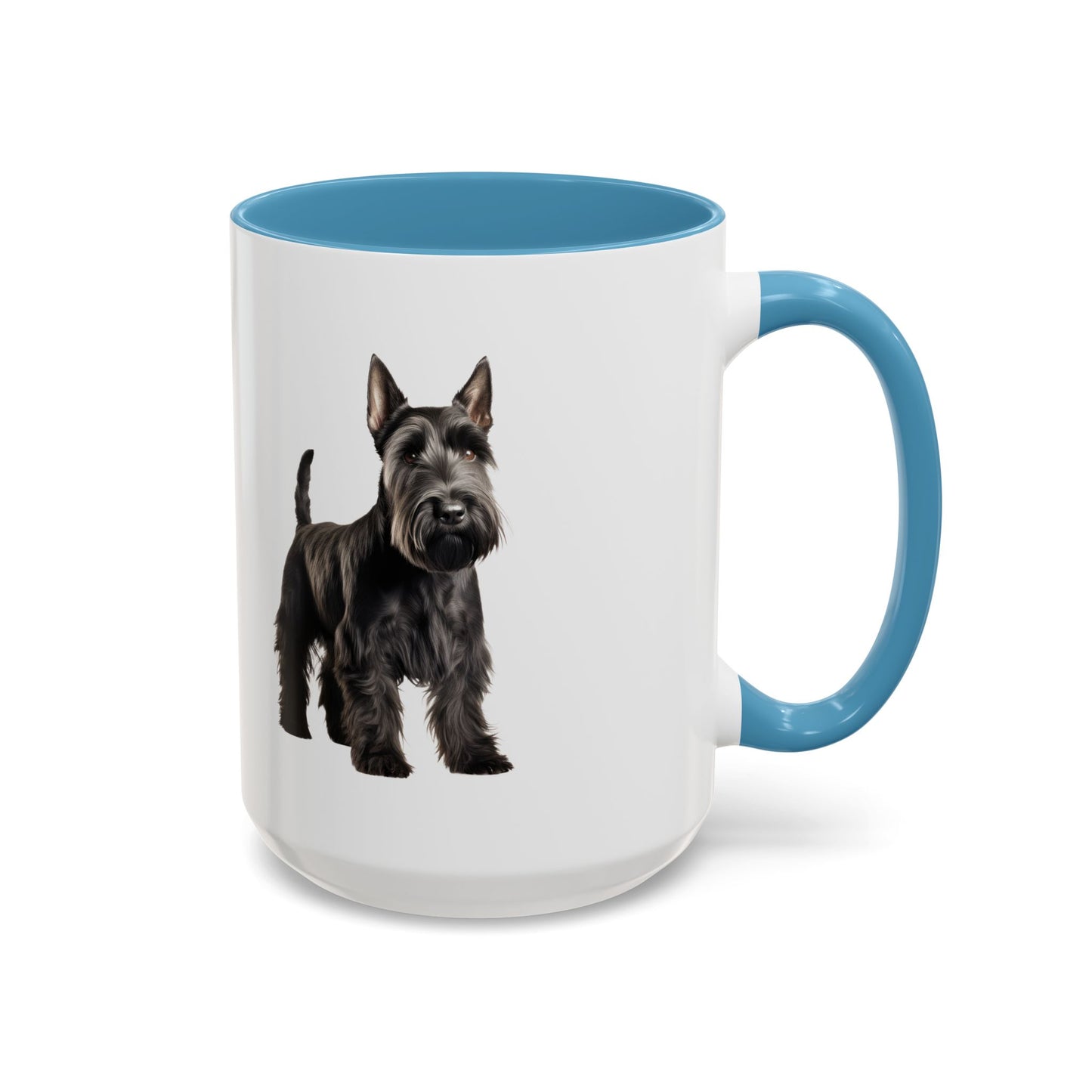 Scottish Terrier Coffee Mug — Black Scottie Accent Mug (11/15 oz)