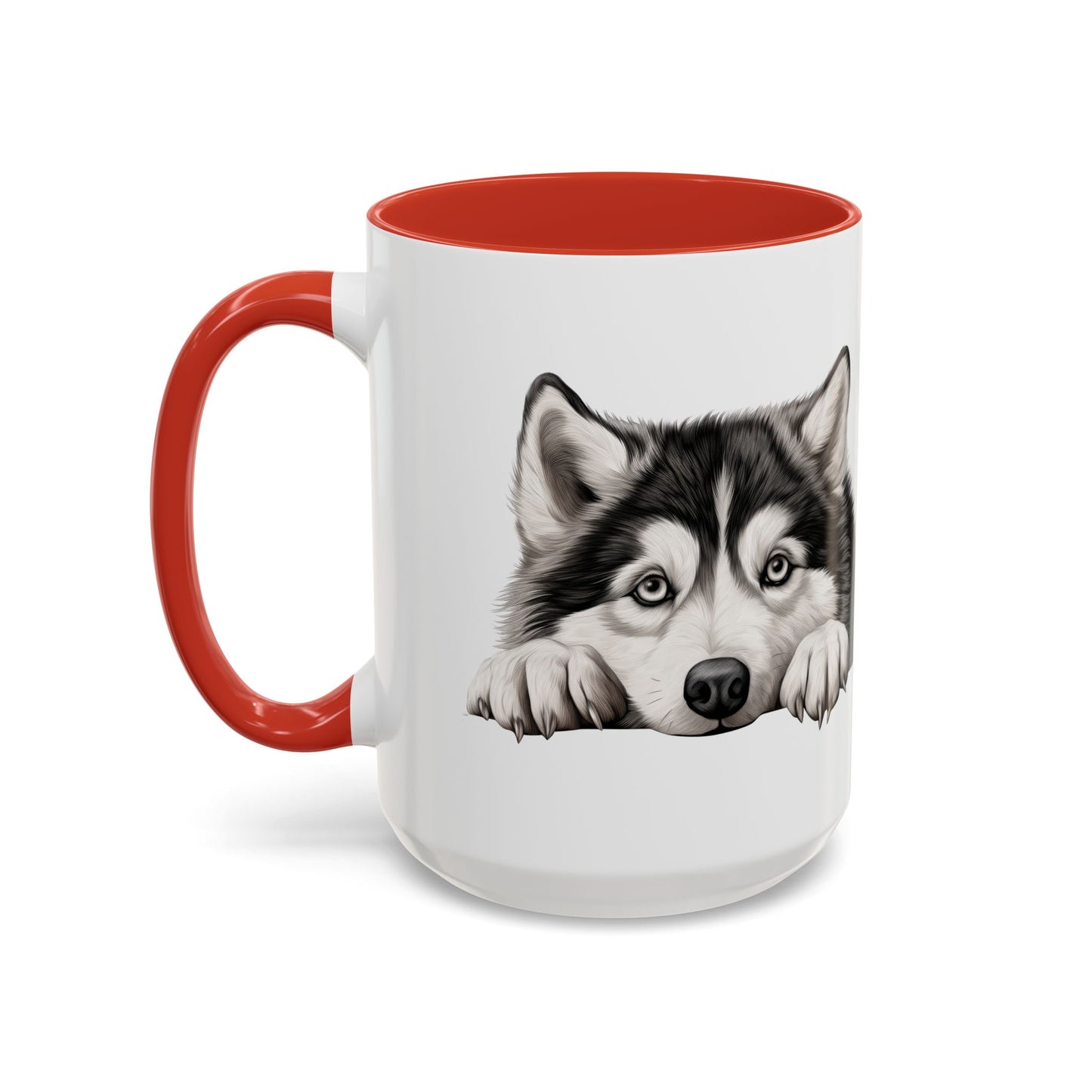 Alaskan Malamute Coffee Mug — Cute Siberian Husky Accent Mug (11/15 oz)