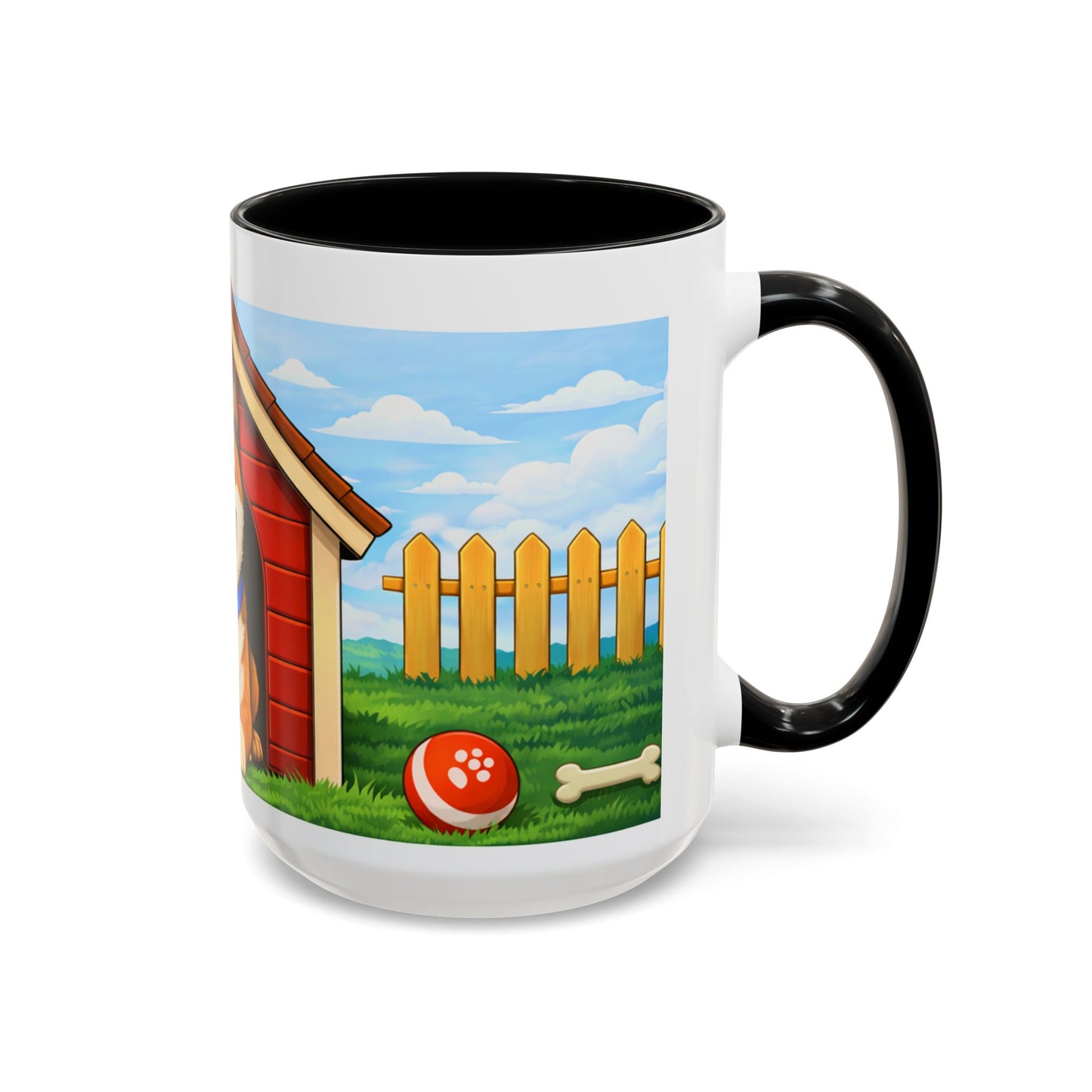 Akita  Red Dog House Accent Coffee Mug (11/15oz)
