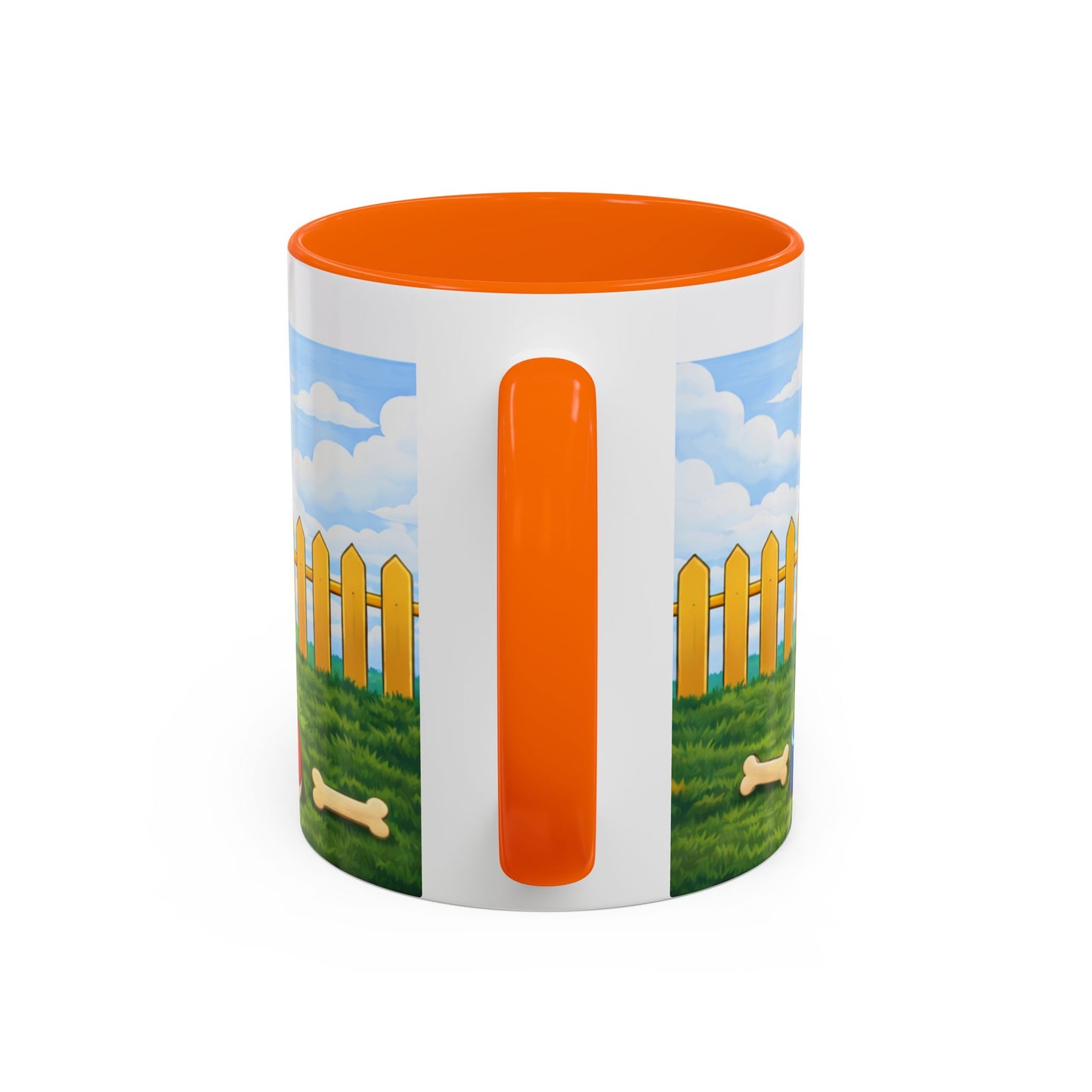 Border Collie  — Red Doghouse Accent Mug (11/15 oz)