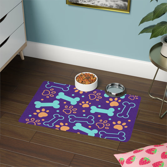 Bones & Paws Design (12x18) - Purple