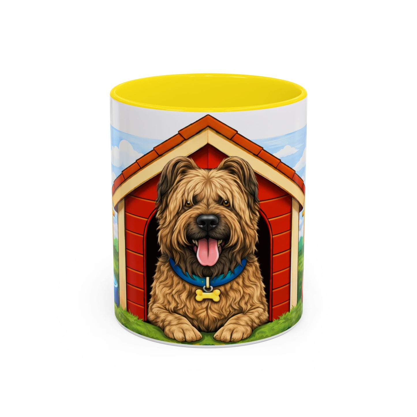 Briard— Red Doghouse Design Accent Mug (11oz/15oz)