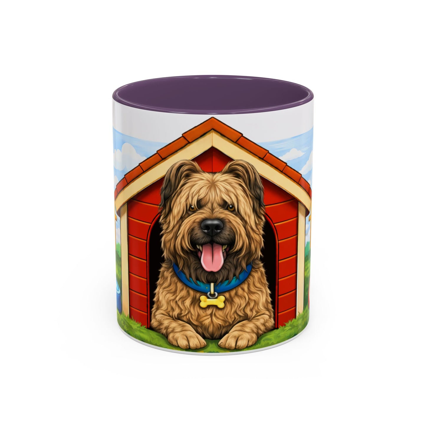 Briard— Red Doghouse Design Accent Mug (11oz/15oz)