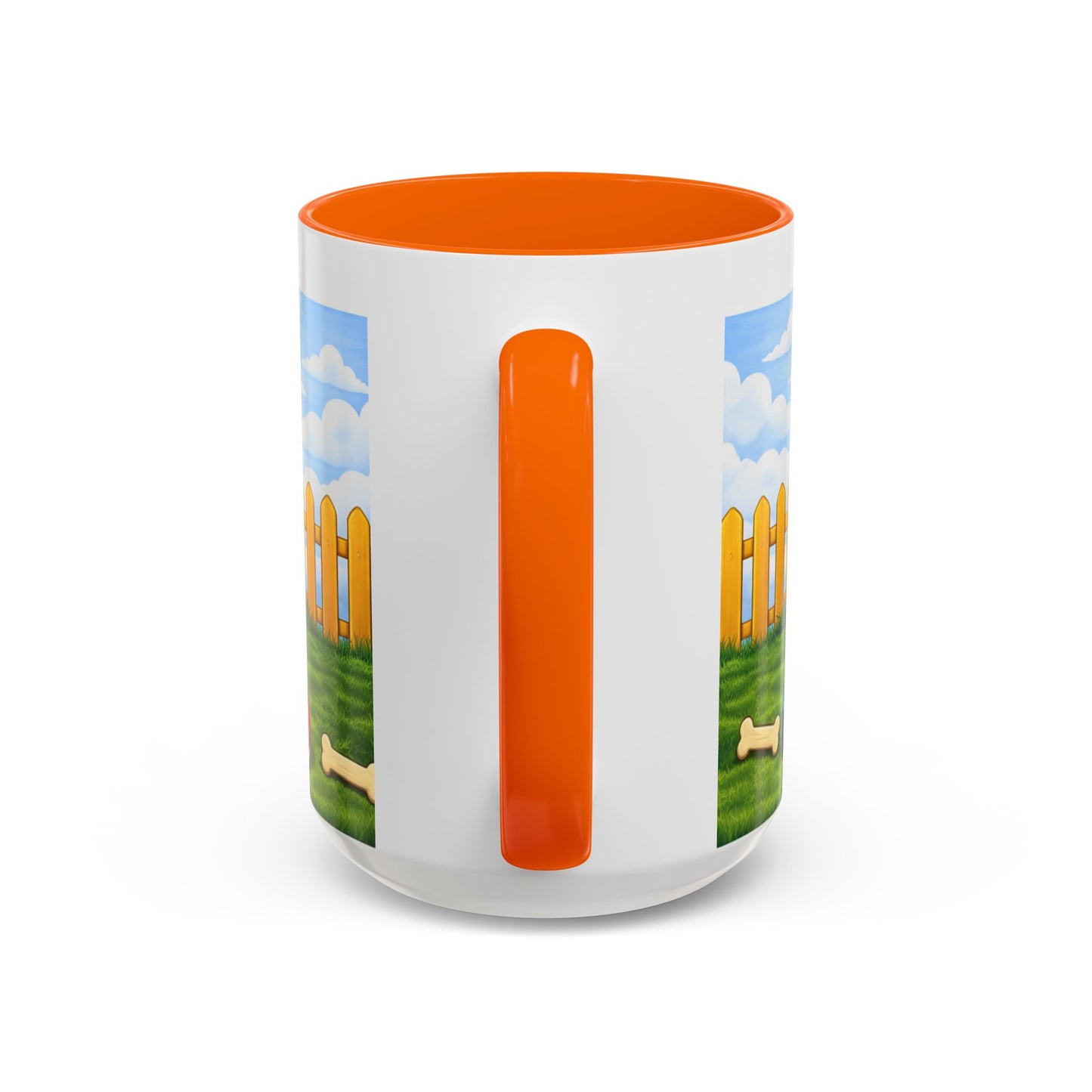 Bedlington Terrier– Red Doghouse Design Accent Mug (11oz/15oz)