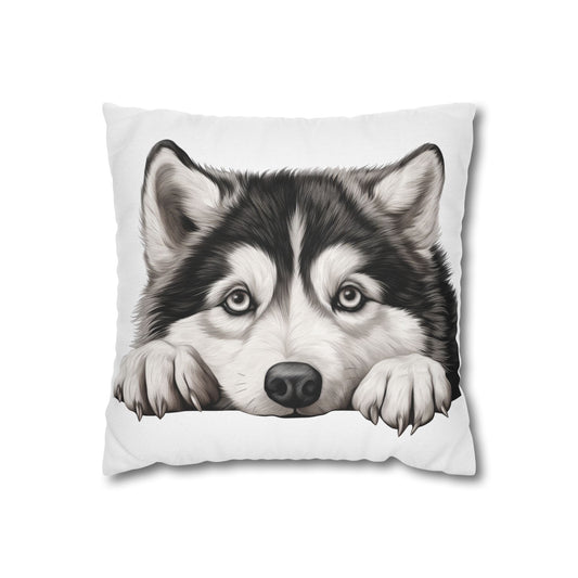 Alaskan Malamute Pillowcase —  Throw Pillow Cover