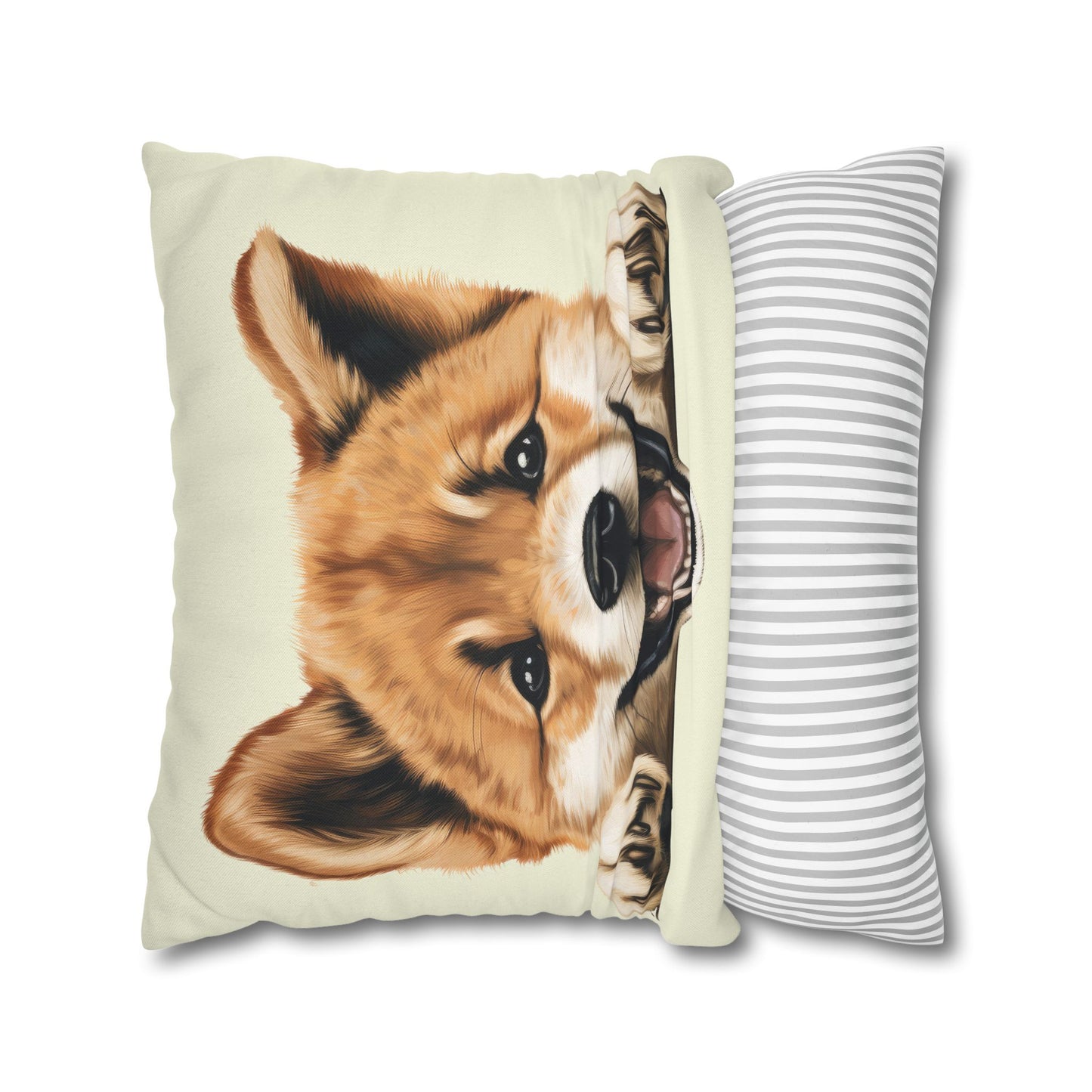 Akita Decorative Pillow Cover — Cute Dog Throw Pillowcase