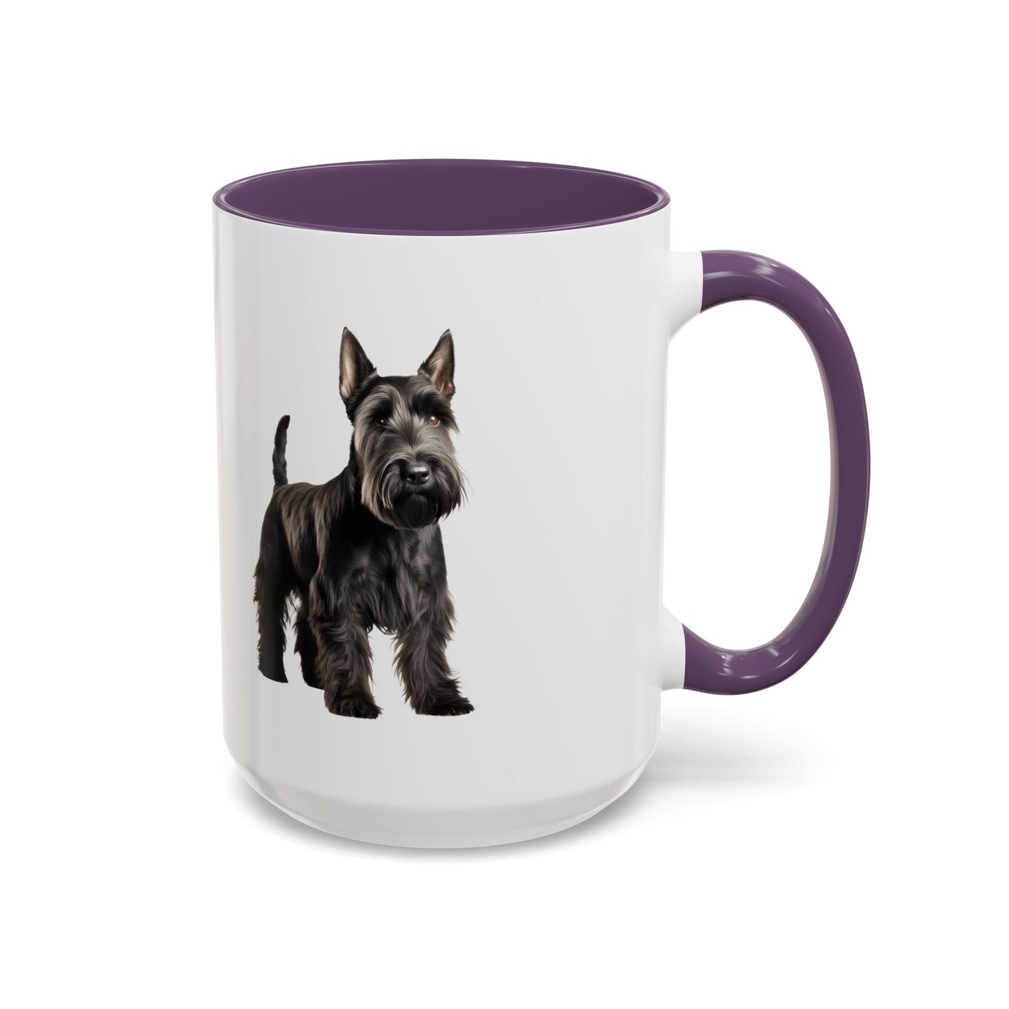 Scottish Terrier Coffee Mug — Black Scottie Accent Mug (11/15 oz)