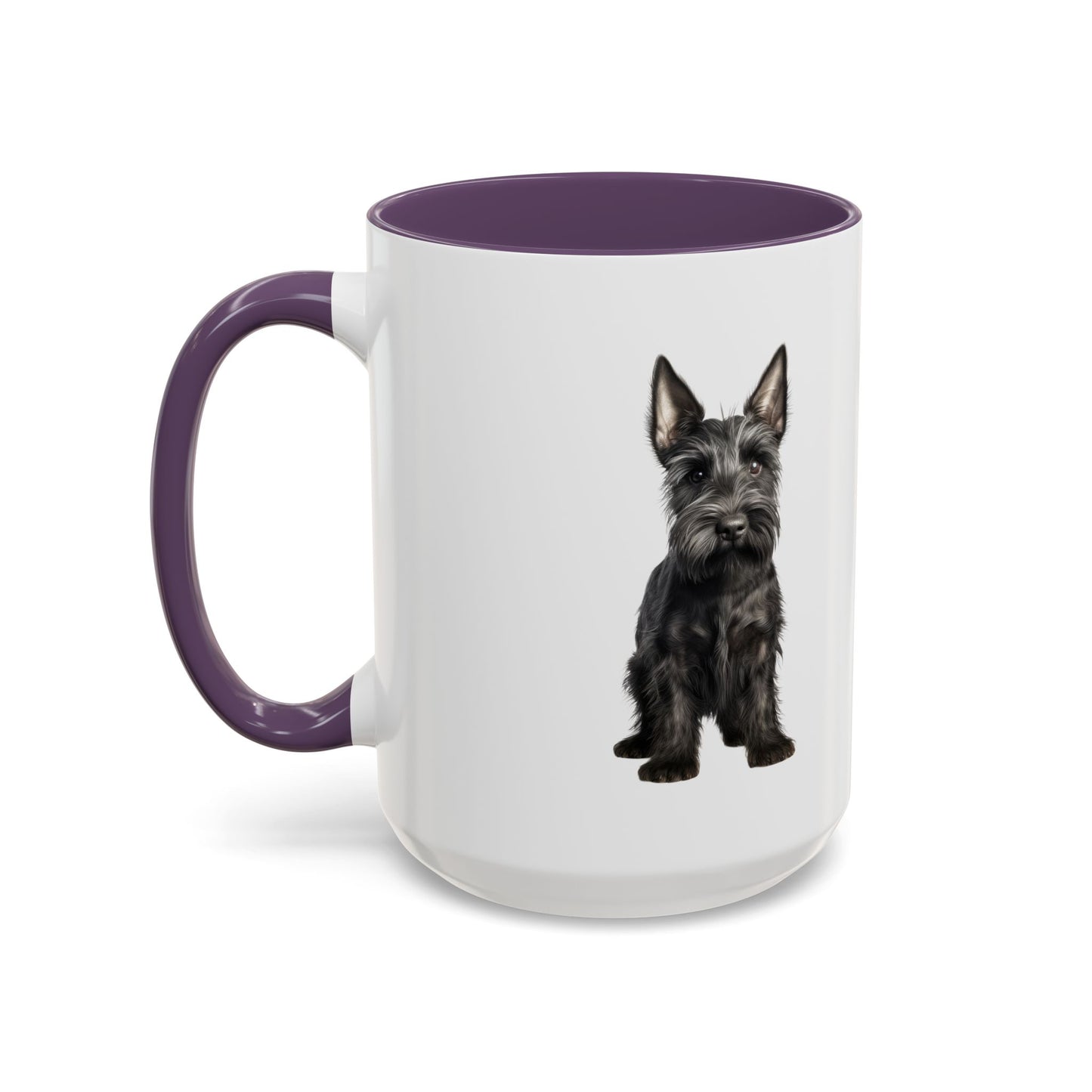 Scottish Terrier Coffee Mug — Black Scottie Accent Mug (11/15 oz)