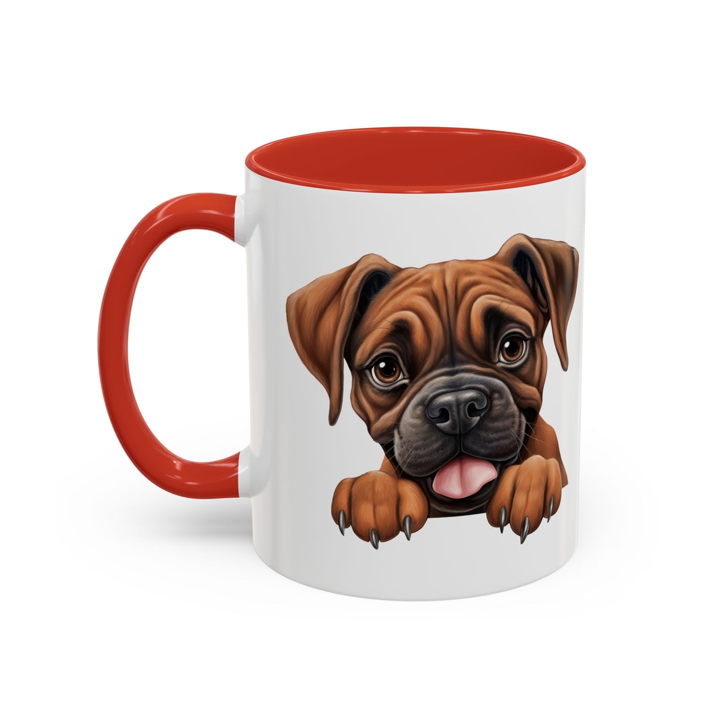 Boxer Accent Coffee Mug — Cute Dog Lover Gift (11/15oz)