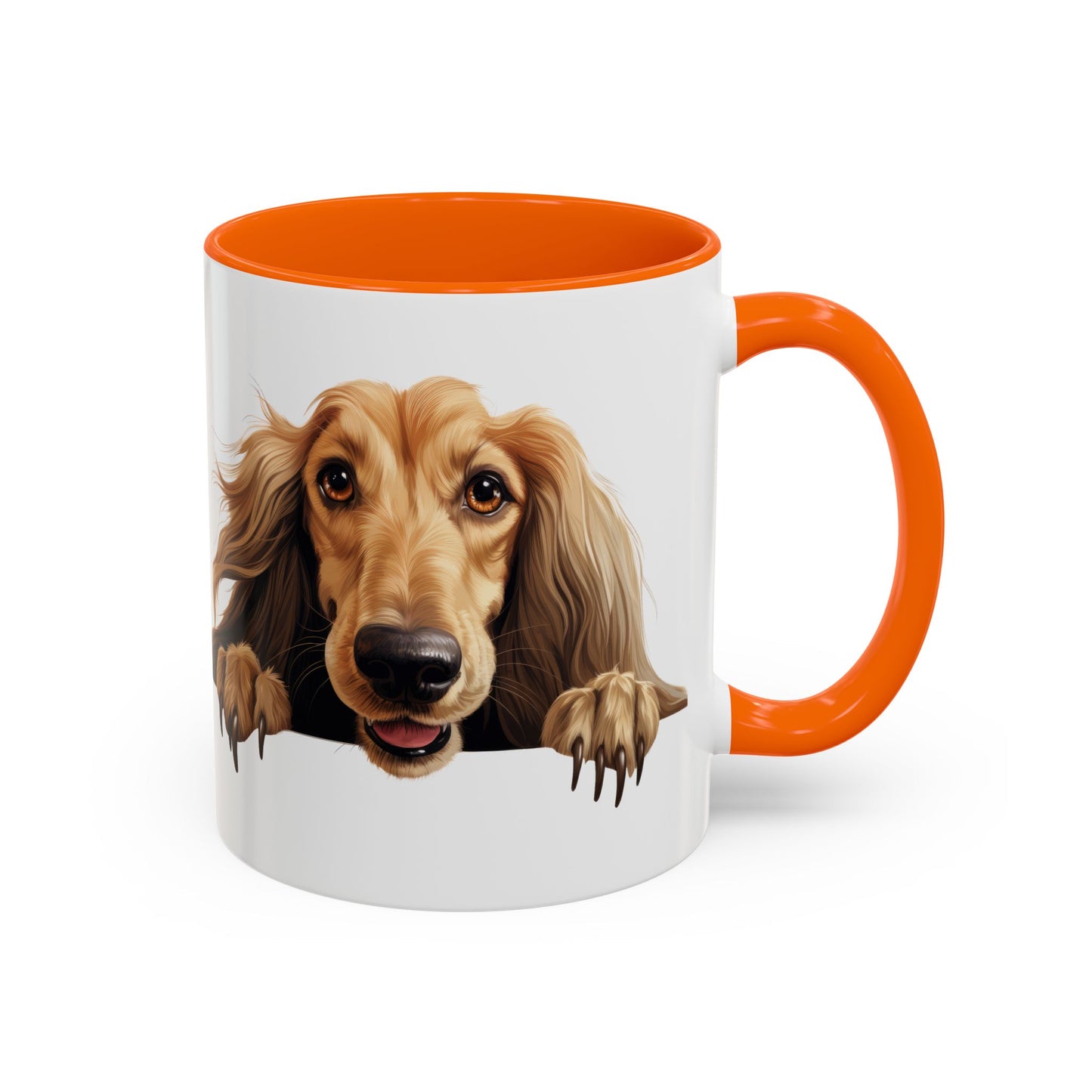 Afghan Hound Coffee Mug — Cute Dog Accent Mug (11/15oz)