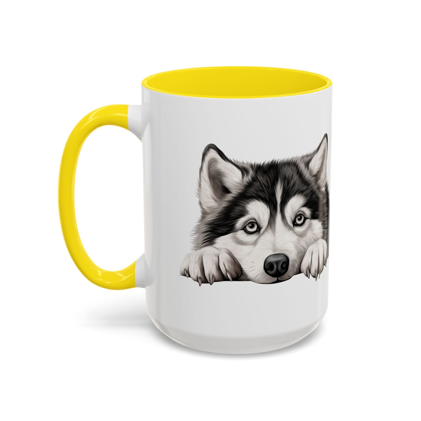Alaskan Malamute Coffee Mug — Cute Siberian Husky Accent Mug (11/15 oz)