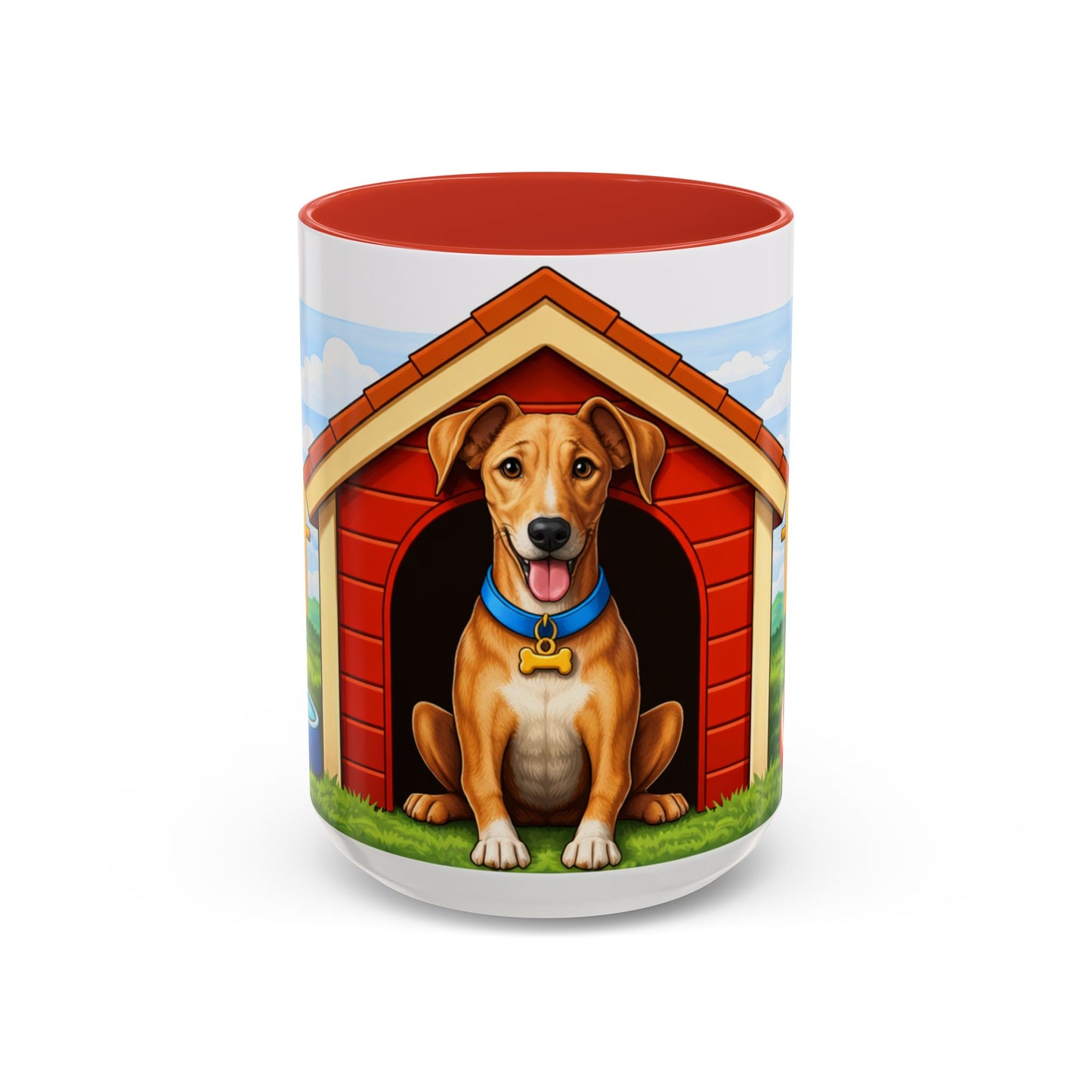 Azawakh —  Red Doghouse Coffee Mug (11oz/15oz)