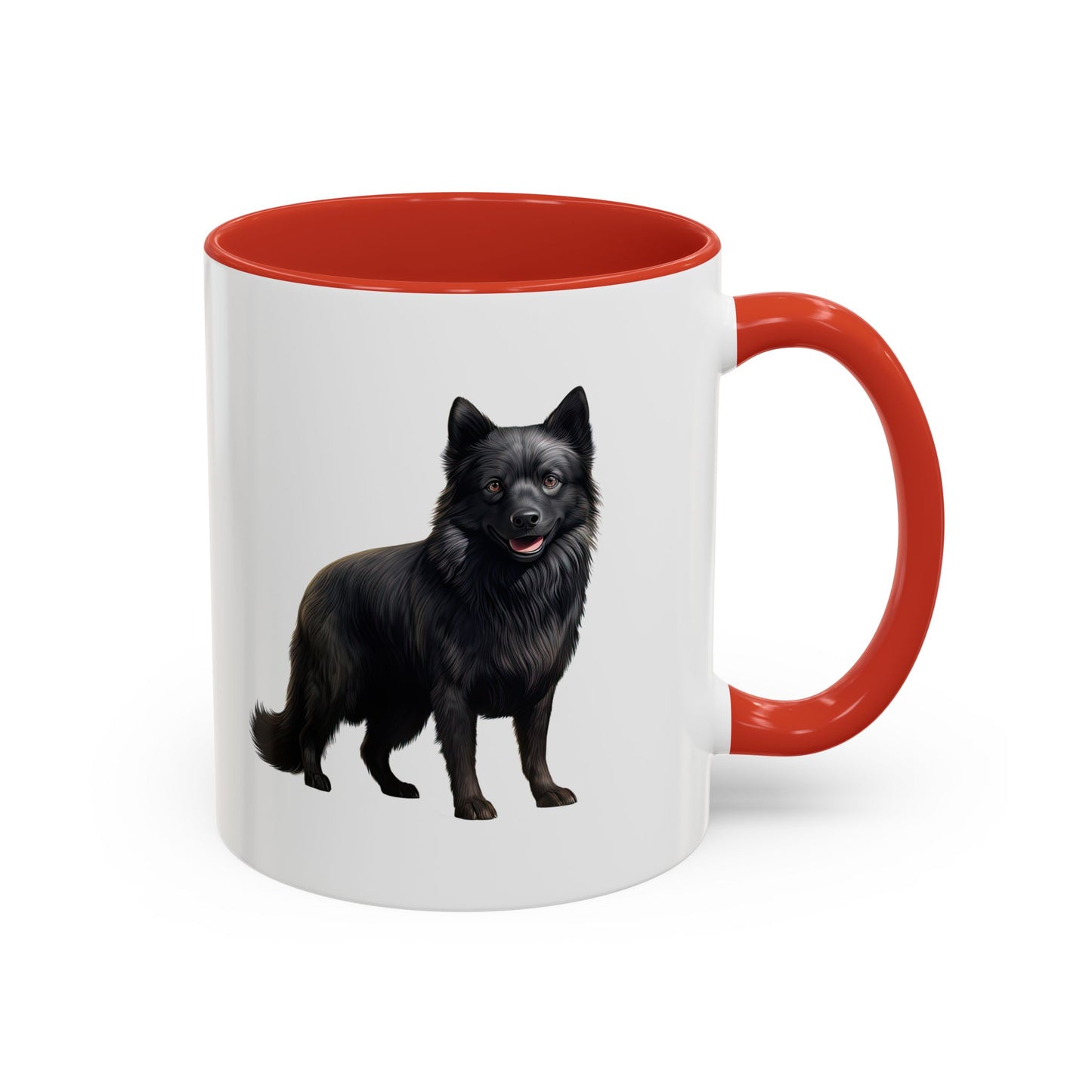 Schipperke Accent Coffee Mug — Black Schipperke Dog Design (11/15oz)
