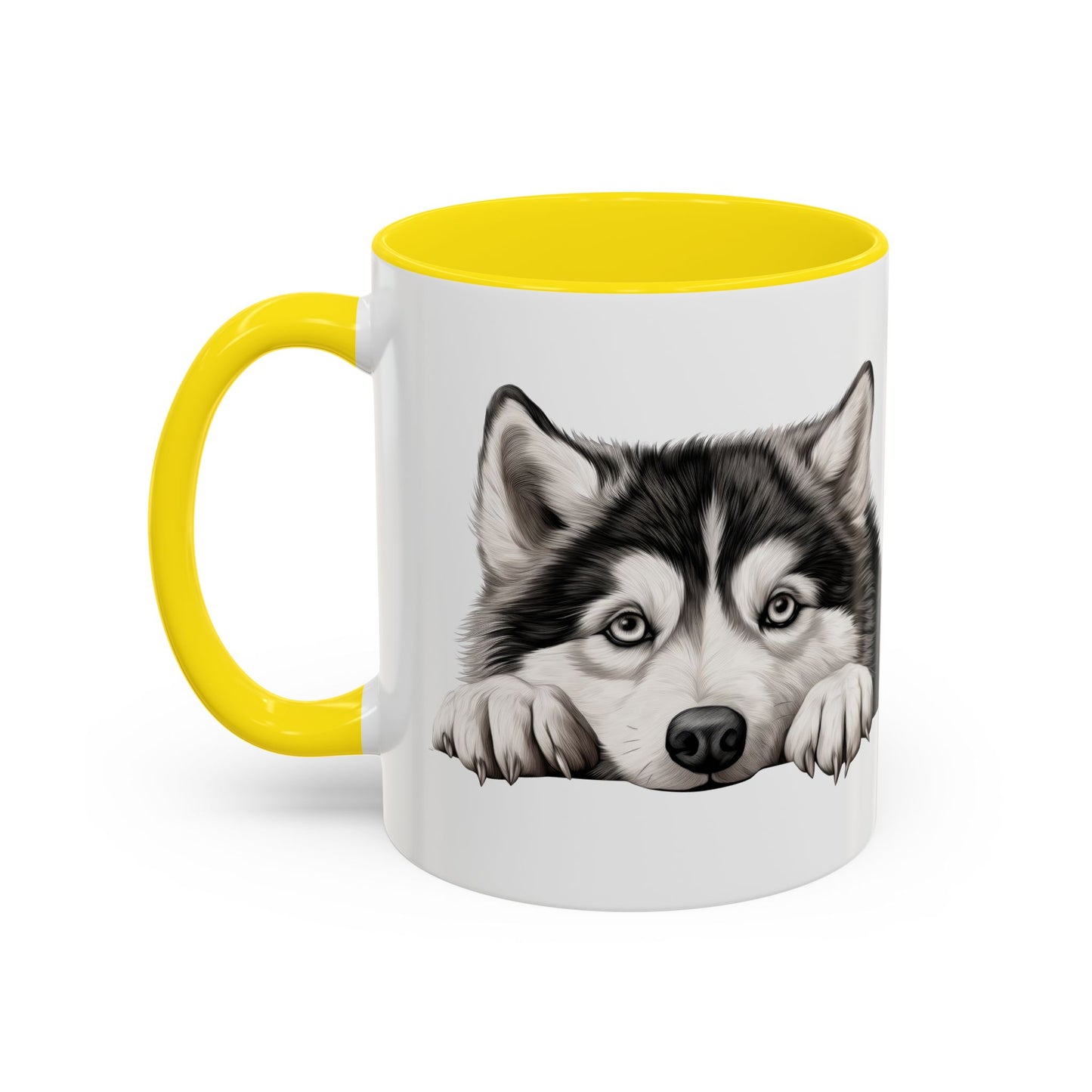 Alaskan Malamute Coffee Mug — Cute Siberian Husky Accent Mug (11/15 oz)