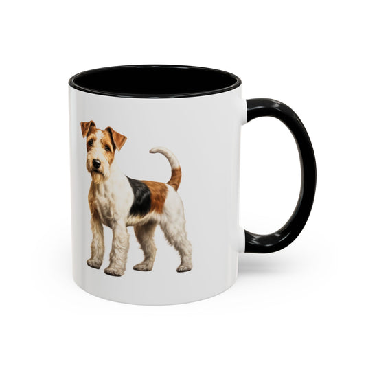 Wire Fox Terrier Accent Coffee Mug – Cute Dog Breed Tea Mug (11/15oz)
