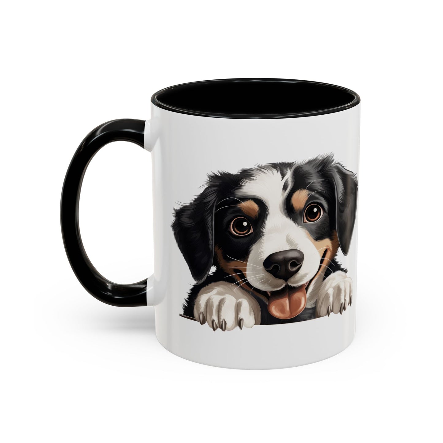 Appenzeller Sennenhund Dog Peek Coffee Mug — Cute Puppy Ceramic Accent Mug (11/15oz)