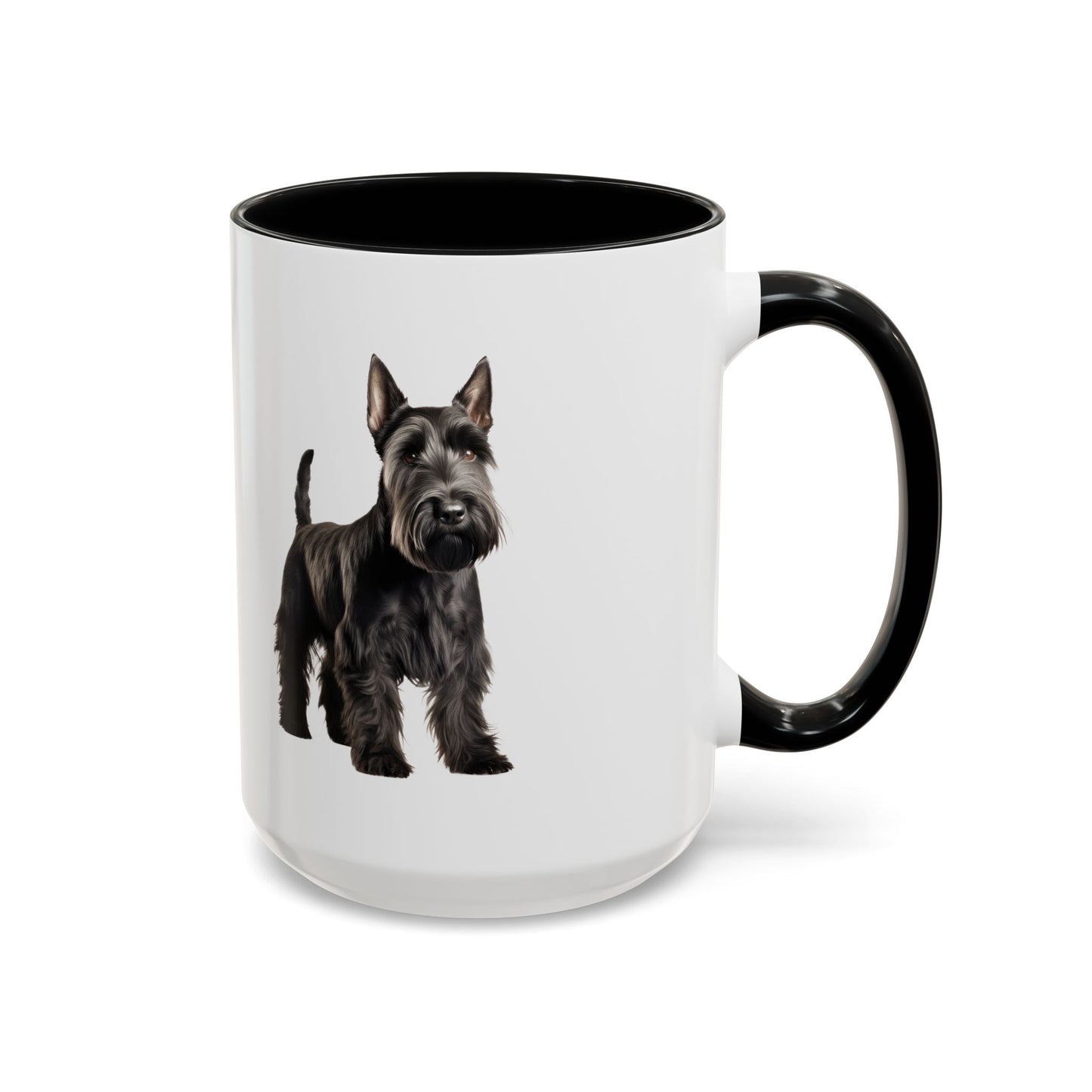 Scottish Terrier Coffee Mug — Black Scottie Accent Mug (11/15 oz)