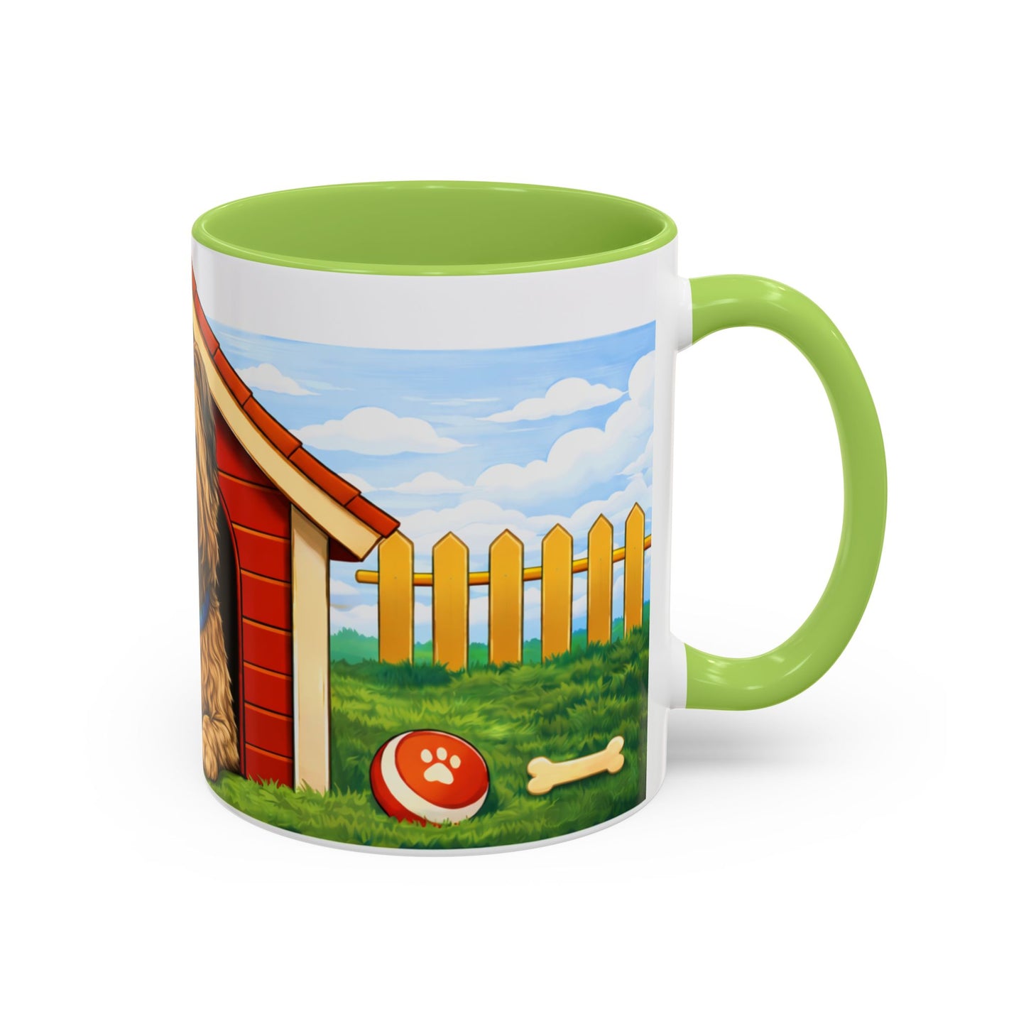 Briard— Red Doghouse Design Accent Mug (11oz/15oz)