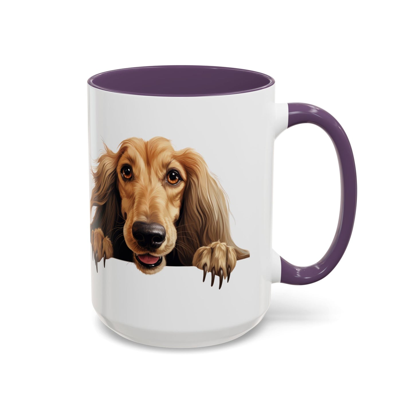 Afghan Hound Coffee Mug — Cute Dog Accent Mug (11/15oz)