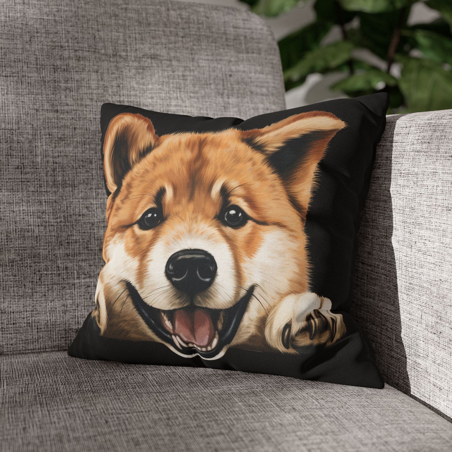 Akita Decorative Pillow Cover — Cute Dog Throw Pillowcase