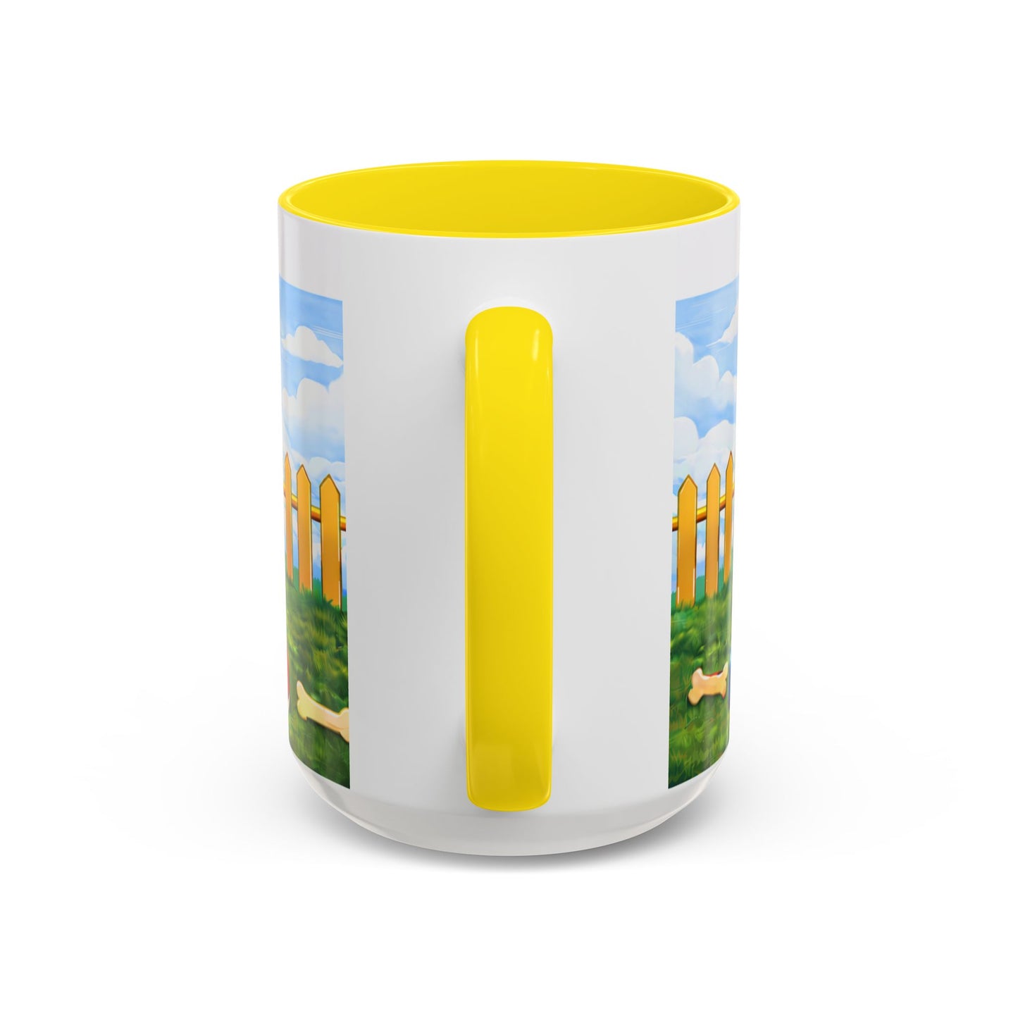 Curly-Coated Retriever — Red Doghouse Accent Coffee Mug (11oz/15oz)