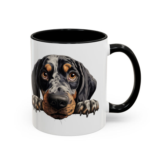 Bluetick Coonhound Ceramic Accent Coffee Mug — Cute Dog Lover Gift (11/15oz)