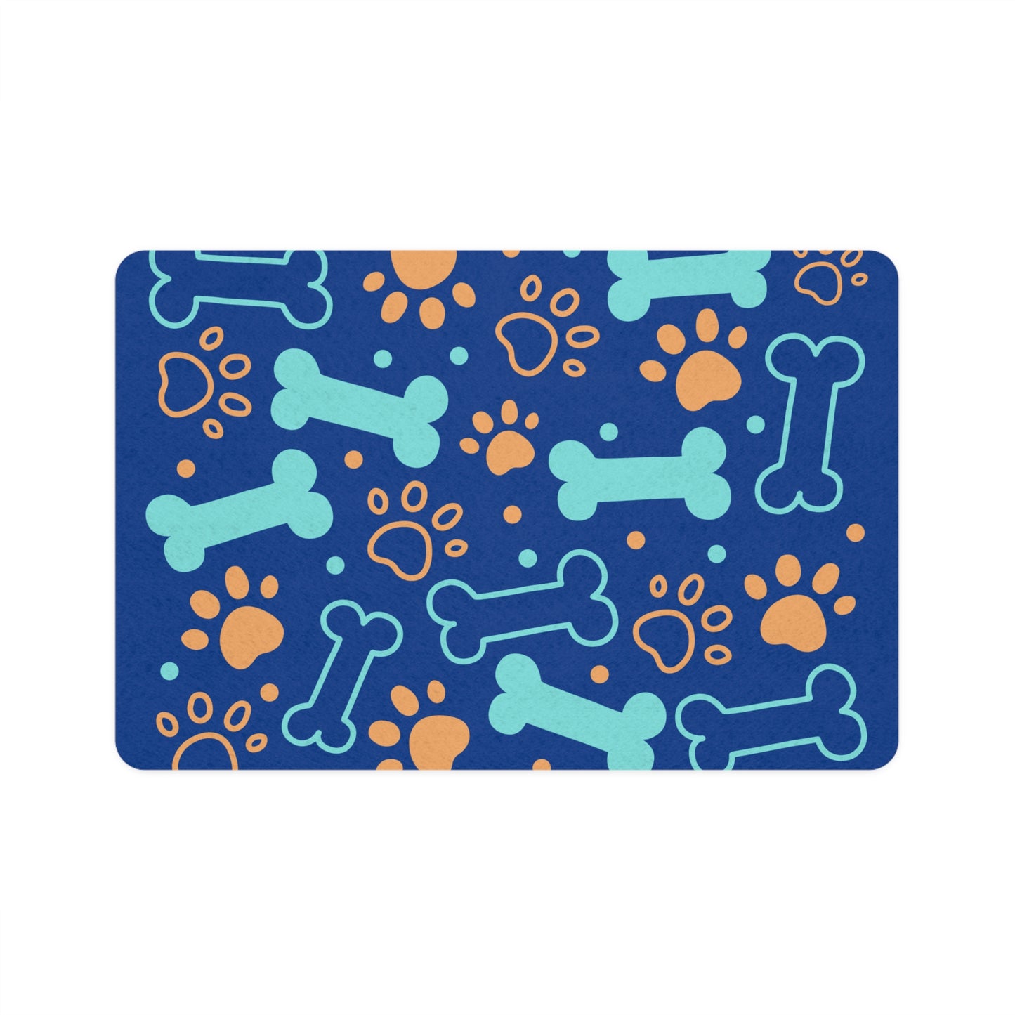 Bones & Paws Design (12x18) - Dark Blue