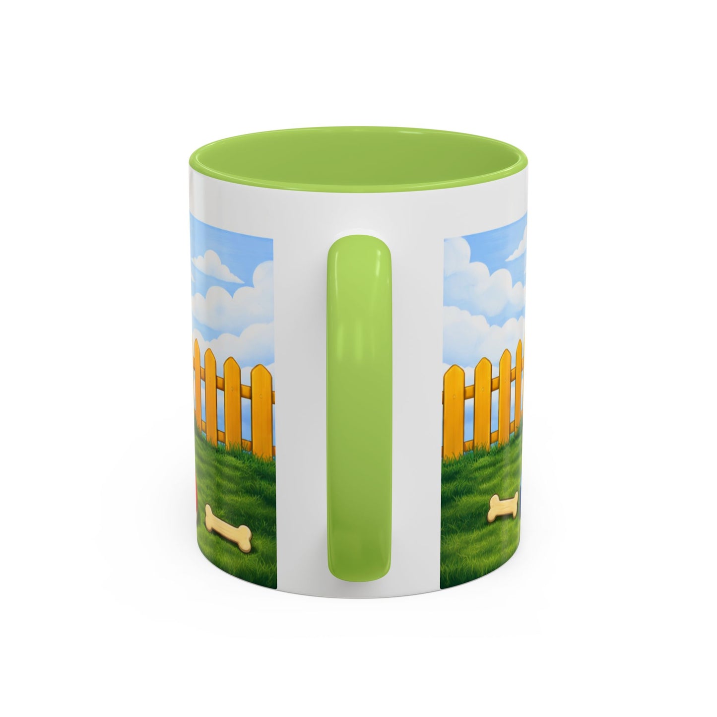 Belgian Sheepdog -- Red Doghouse Accent Coffee Mug (11oz/15oz)