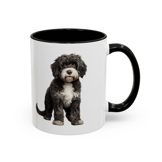 Portuguese Accent Coffee Mug – Cute Dog Photo Ceramic Mug (11/15 oz)