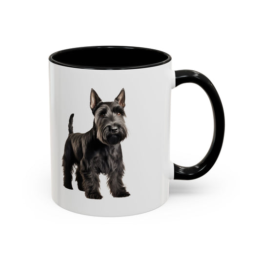 Scottish Terrier Coffee Mug — Black Scottie Accent Mug (11/15 oz)