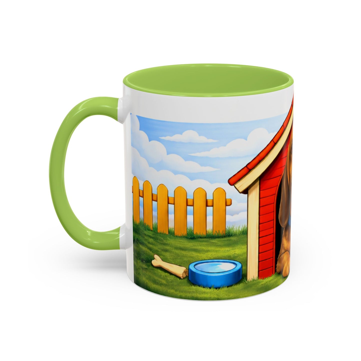 Bloodhound — Red Doghouse Design Accent Mug (11/15oz)