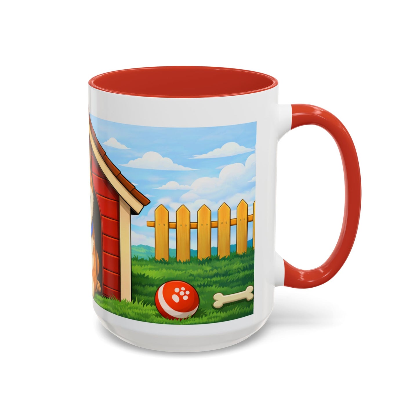 Akita  Red Dog House Accent Coffee Mug (11/15oz)