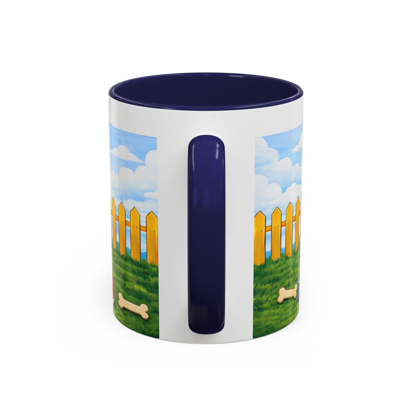 American Pit Bull  — Cute Pitbull in Red Doghouse Coffee Cup (11/15 oz)