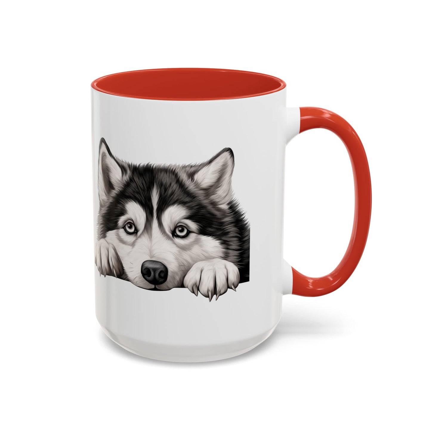 Alaskan Malamute Coffee Mug — Cute Siberian Husky Accent Mug (11/15 oz)