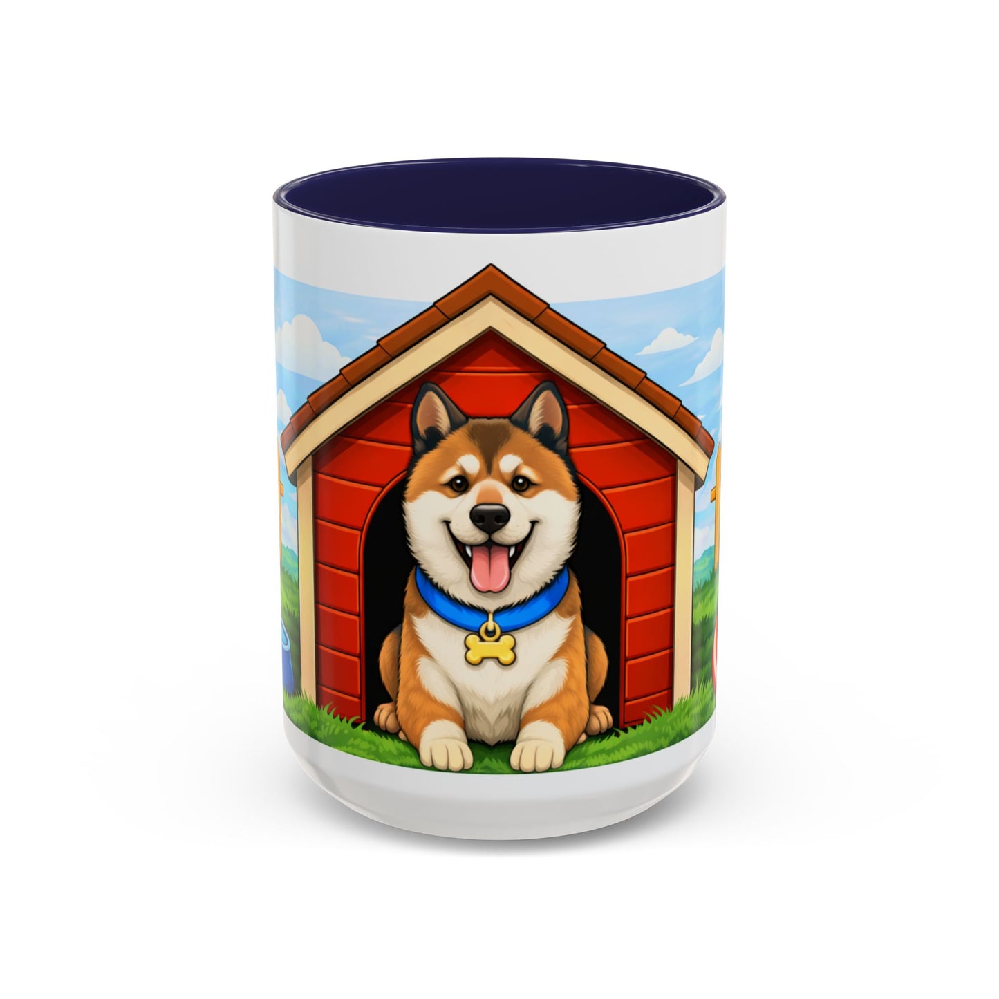 Akita  Red Dog House Accent Coffee Mug (11/15oz)