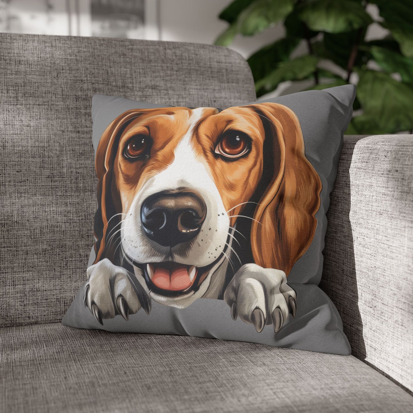 American Foxhound Decorative Pillowcase — Cute Dog Throw Pillow Cover