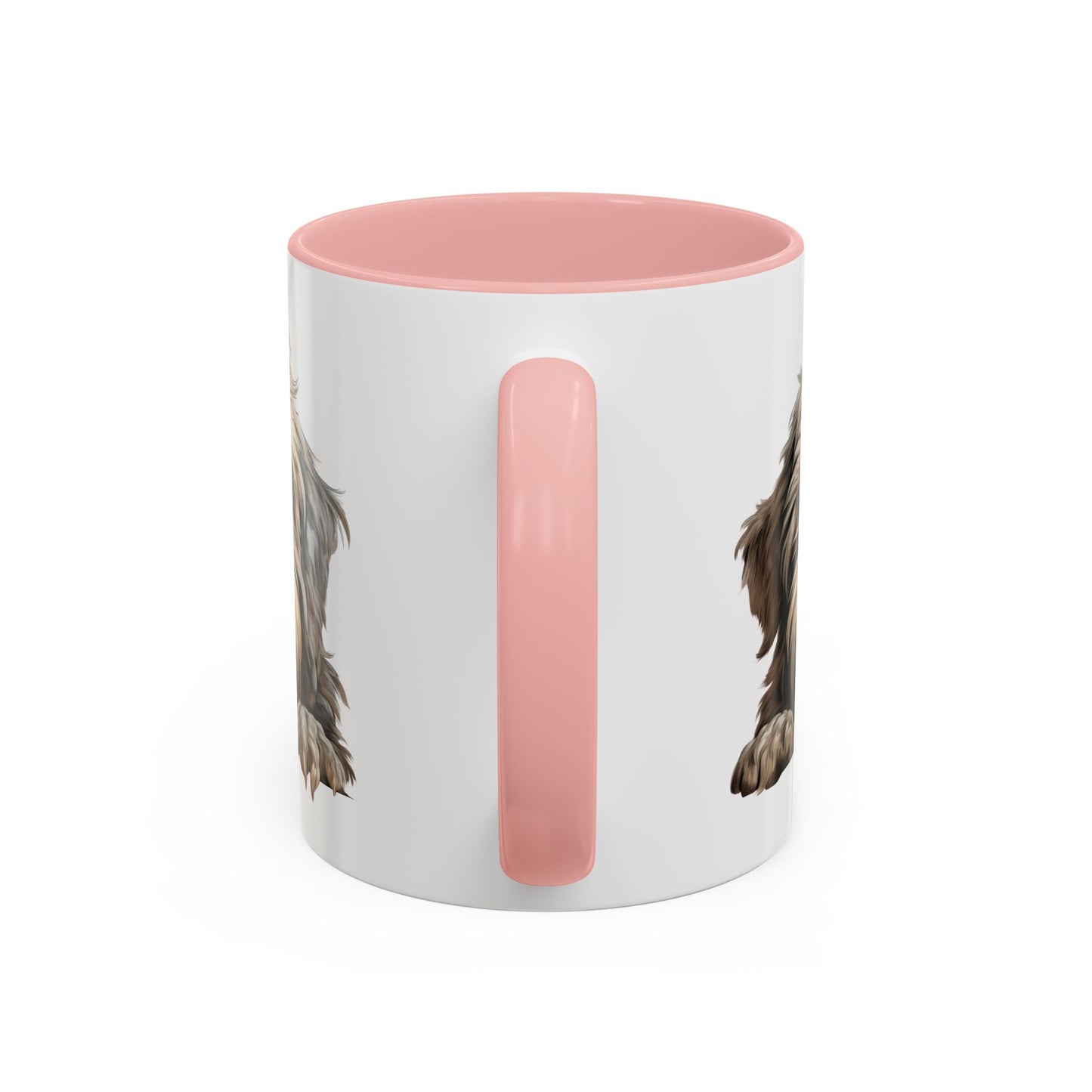 Bergamasco Dog Accent Coffee Mug – Adorable Paw & Face Design (11/15 oz)