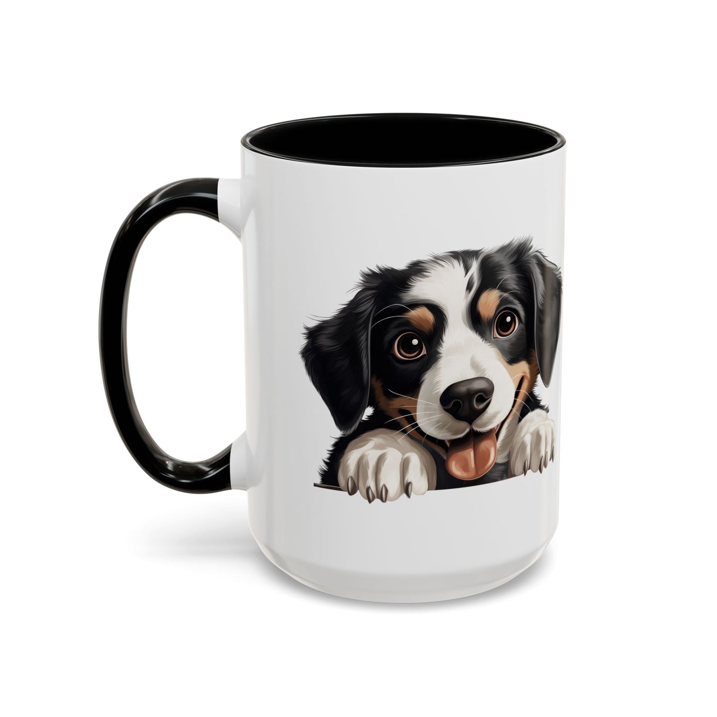 Appenzeller Sennenhund Dog Peek Coffee Mug — Cute Puppy Ceramic Accent Mug (11/15oz)