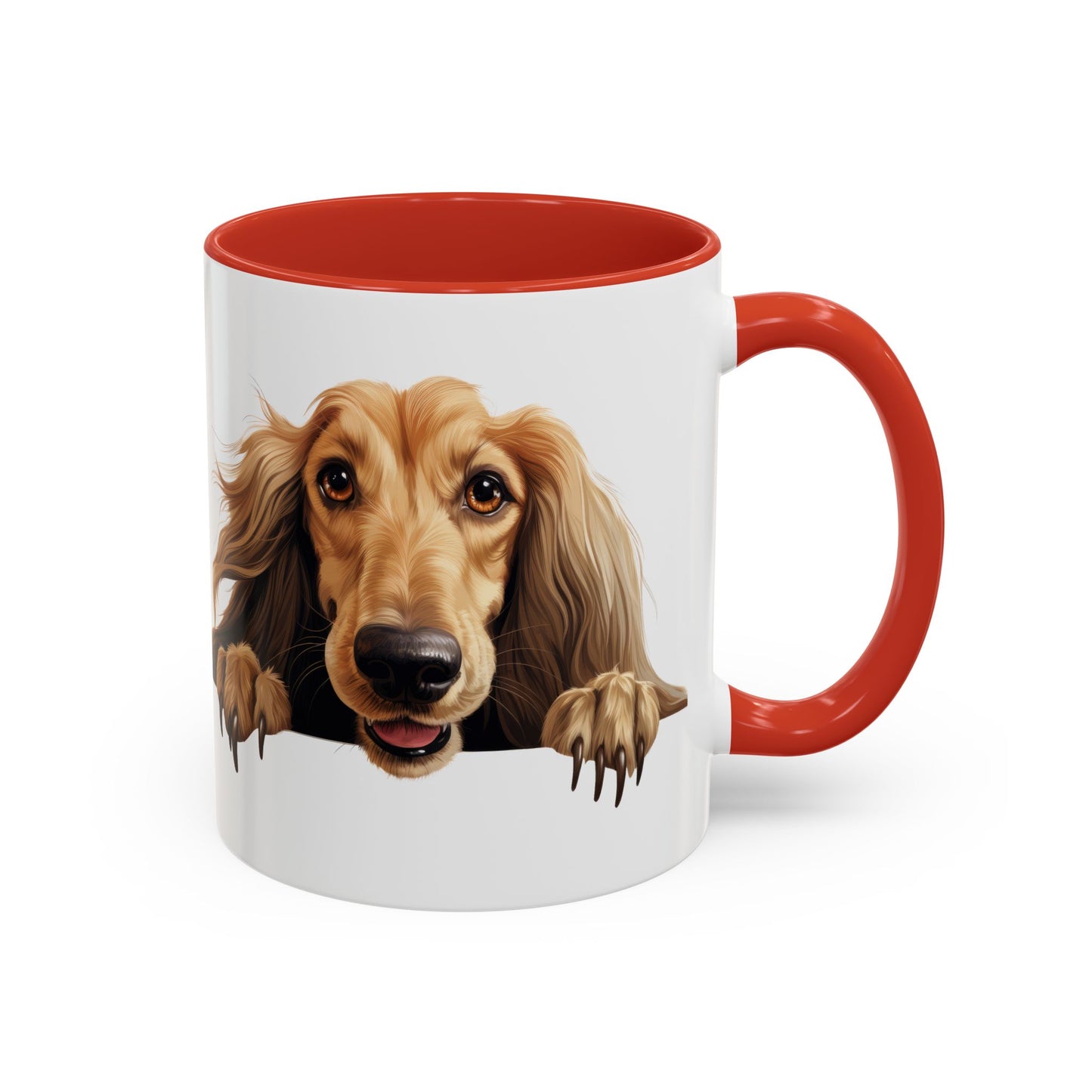 Afghan Hound Coffee Mug — Cute Dog Accent Mug (11/15oz)