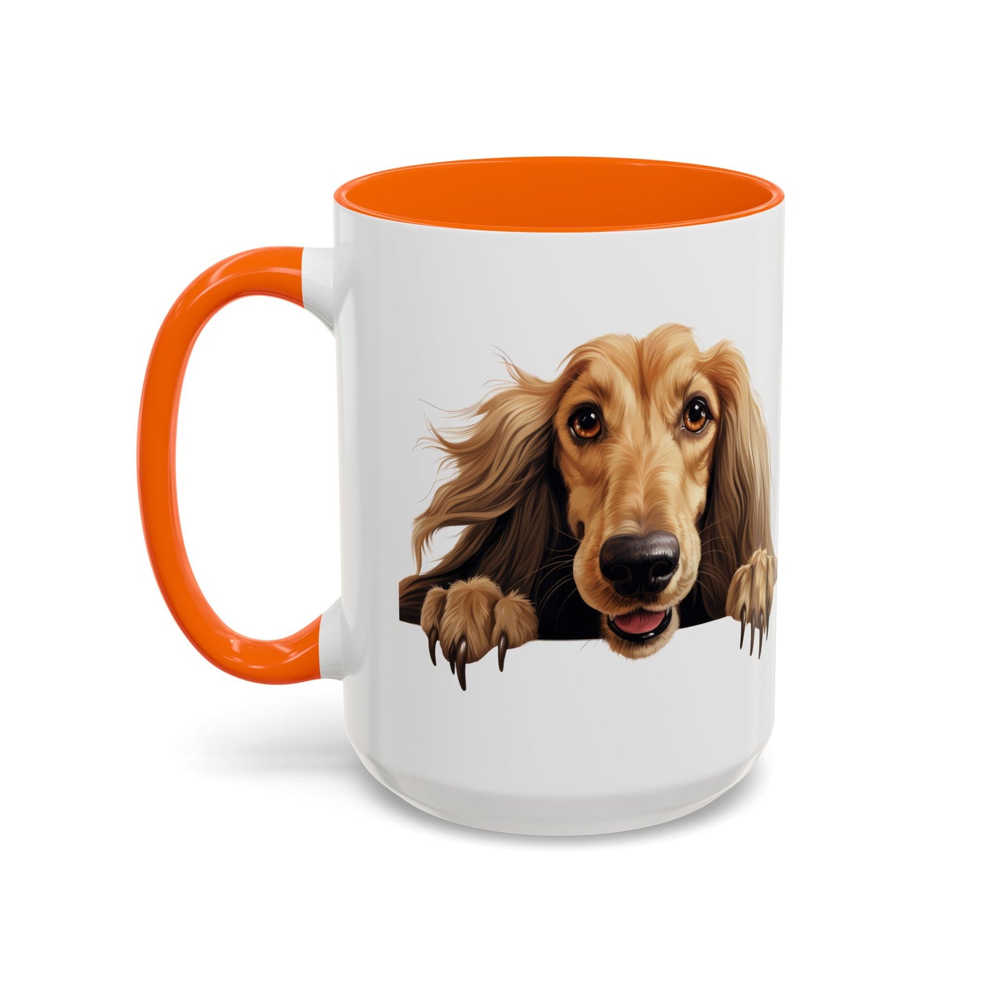 Afghan Hound Coffee Mug — Cute Dog Accent Mug (11/15oz)