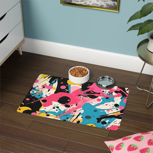 Abstract Design 1 Dog Feeding Mat (12x18)