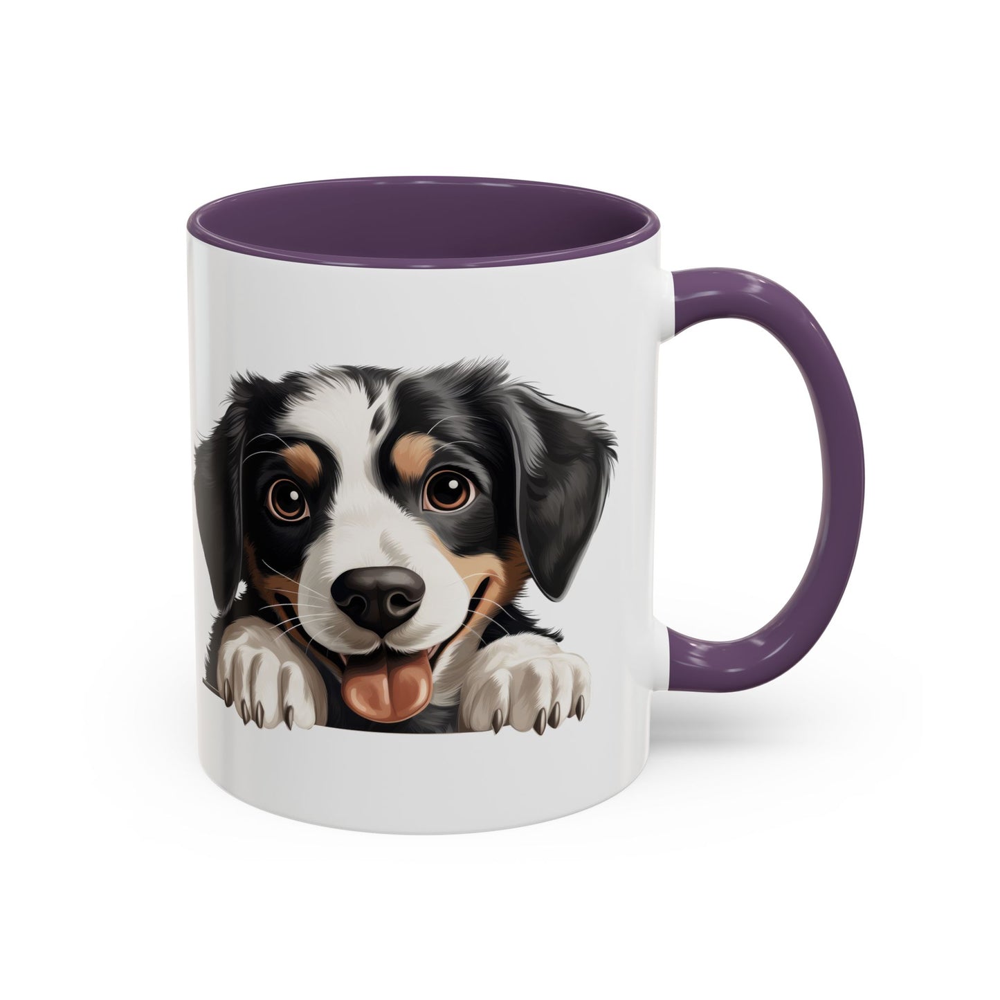 Appenzeller Sennenhund Dog Peek Coffee Mug — Cute Puppy Ceramic Accent Mug (11/15oz)