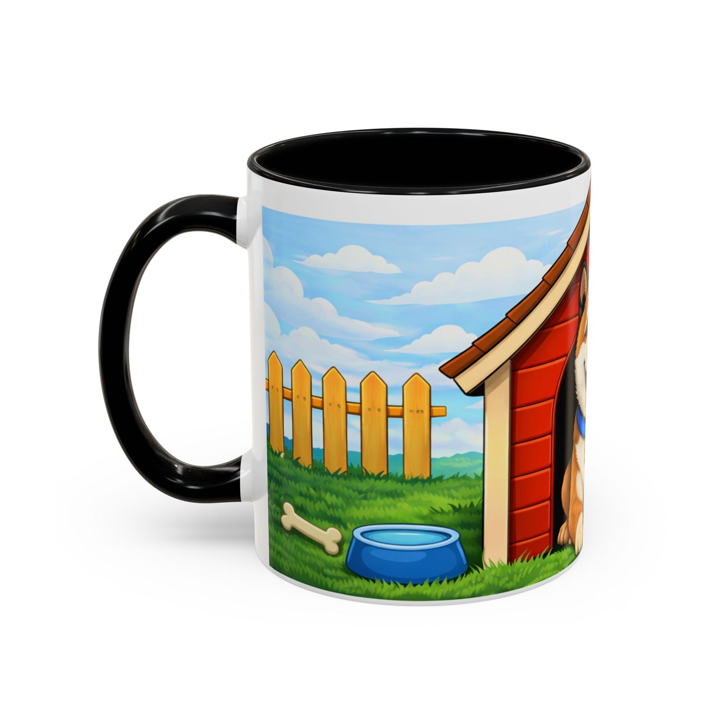 Akita  Red Dog House Accent Coffee Mug (11/15oz)