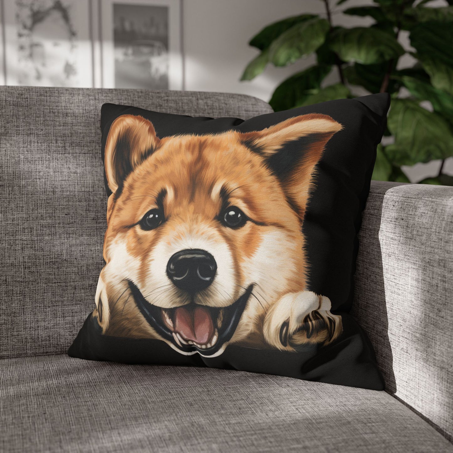 Akita Decorative Pillow Cover — Cute Dog Throw Pillowcase