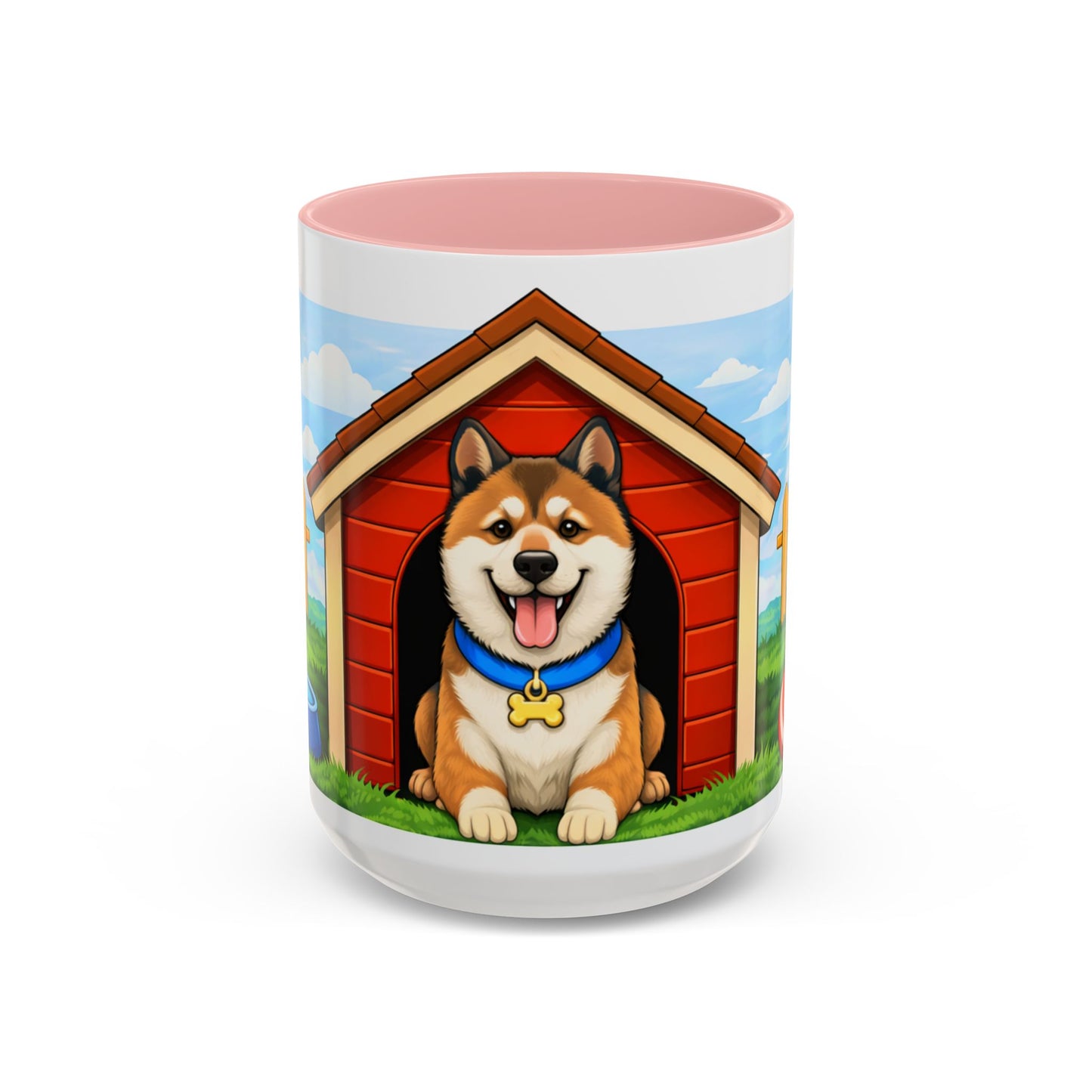 Akita  Red Dog House Accent Coffee Mug (11/15oz)
