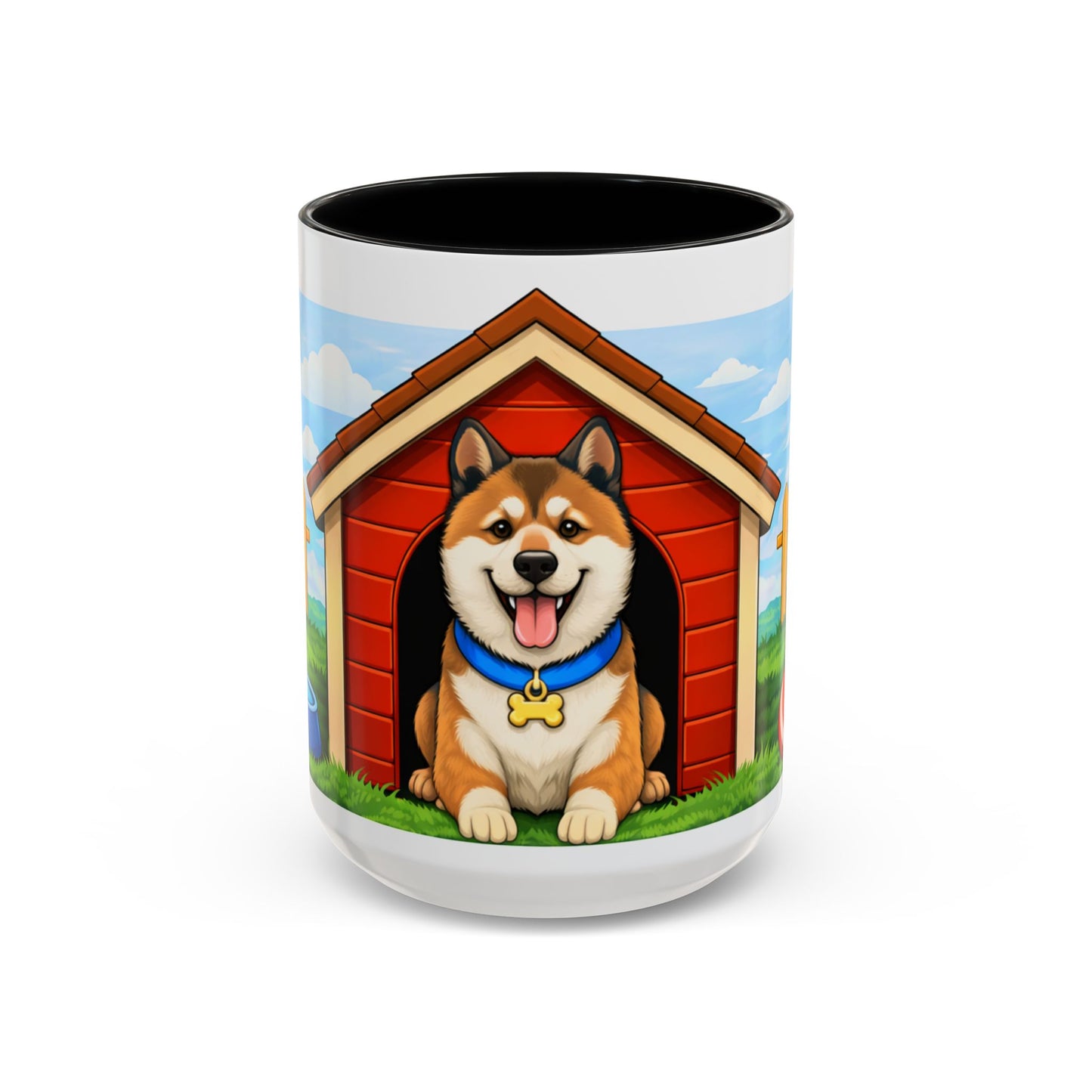 Akita  Red Dog House Accent Coffee Mug (11/15oz)